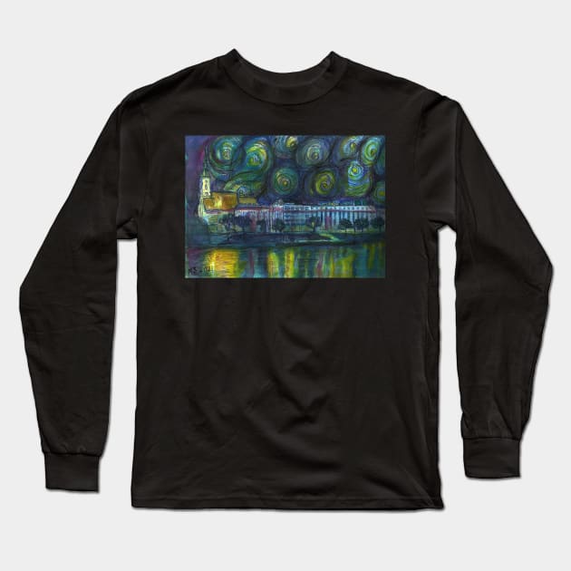 Bratislava by night Long Sleeve T-Shirt by Marsal